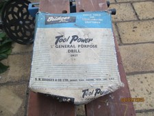 Vintage Bridges Toolpower 1/4" general purpose drill DR2T.