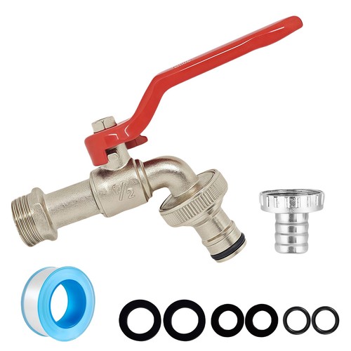 Garden tap with red - garden,