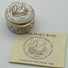 Crummles "The Mary Rose" Enamel Box  Limited Edition with certificate