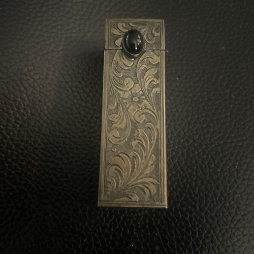 Antique 800 silver lipstick - silver,