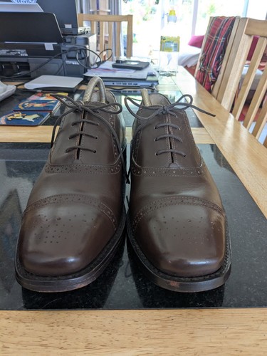 Brown brogue oxfords - brown, by