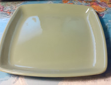 Elijah Cotton Ltd Lord Nelson Ware 18cm olive green square plate
