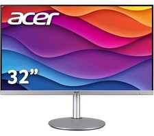 Acer CBA322QU Quad 32'' Widescreen IPS LCD HDMI 75Hz FreeSync Silver PC Monitor