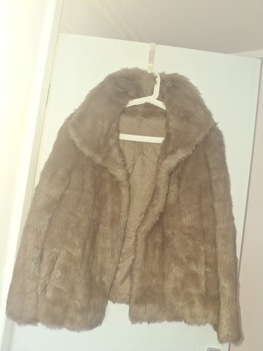 Women faux fur coat - coat, 12