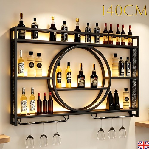 Tier bar shelves wall - 3-tier,