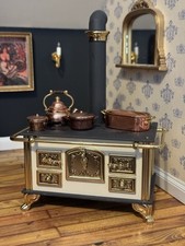 Bodo Hennig 1:12 Scale Dollhouse Furniture Stove Working With Pans Vintage