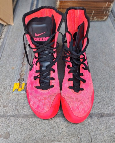 Black nike boxing boots - pink, 9