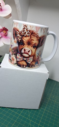 Highland cow 11oz mug with - cow,