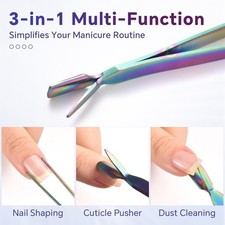 1Pcs Nail Art Shaping Tweezers Stainless Steel Nail Extension Pinching Tool