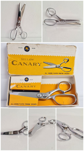 Vintage yellow canary pinking - yellow,