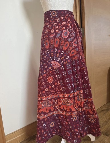 Long cotton skirt maxi - skirt,