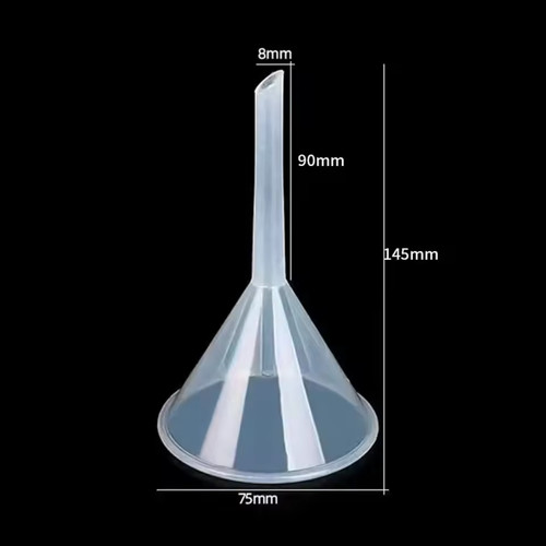3pcs clear plastic - clear, funnel