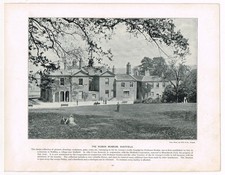 Ruskin Museum Meersbrook Park Sheffield Antique Old Picture Print 1896 PEAW#191