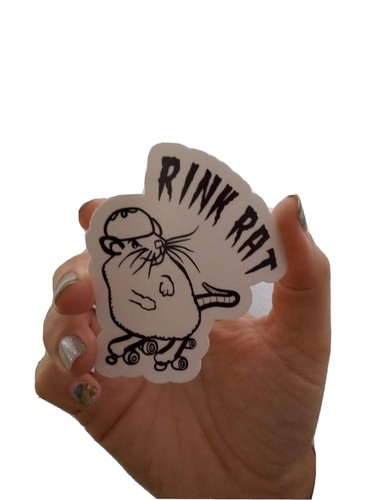 Rink rat sticker - rat,
