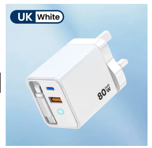 Gan usb charger plug fast - usb, uk