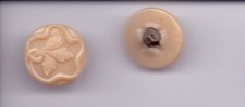 PAIR Victorian glass buttons -