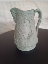 Pale green parian - parian, relief