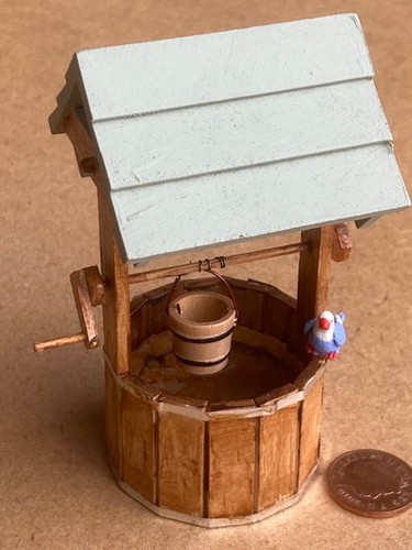 Dolls house wooden garden - house,
