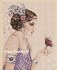 Art Deco Lady Cross stitch