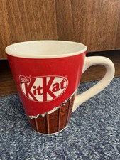 Nestle Kit Kat Coffee Mug, Red White Chocolate Bar, Candy Collectible Gift