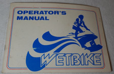 Wetbike Water Craft Wetco 1986