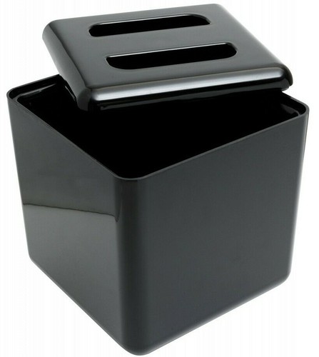 Plastic ice bucket - plastic, black