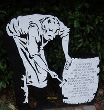 Photo 12x8 The Cooper sculptor at Purlin Wharf, Dudley #2 Canal Blackheath c2021