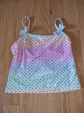 BNWOT Gorgeous Multi-coloured PRIMARK tankini top age 5 6 Years