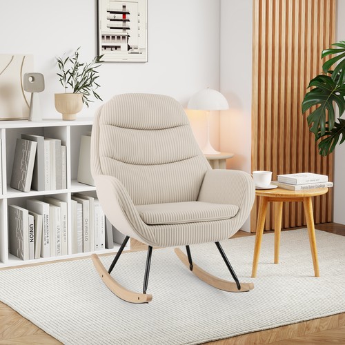 Upholstered rocking chair with - upholstered,