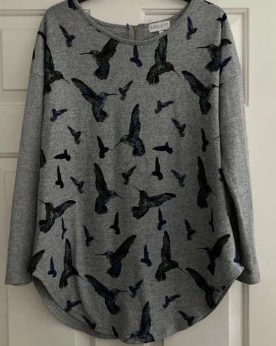 Apricot grey longline jumper - grey,