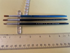 Winsor & Rowney sable artist  brushes 3 items   P2420