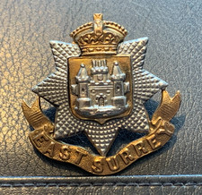 East surrey regiment cap badge - east,
