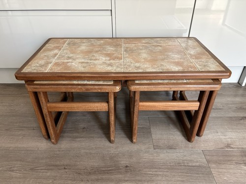 Vintage mid century teak - mid, tile