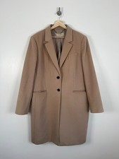 Hobbs Coat Size 20 Beige Wool