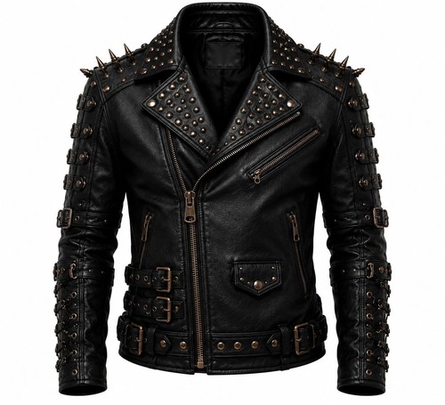 Mens black genuine - mens, leather