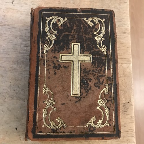 Antique old german die bible - ,