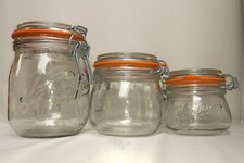 Round Jars Glass Clip Top