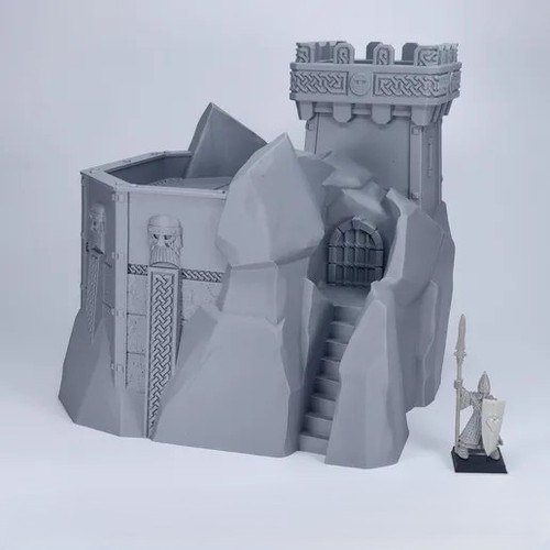 Retro fantasy dwarf - fantasy, watchtower