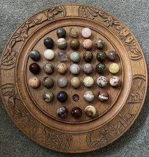  Solitaire Board with Marbles 