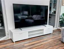 Large TV Stand White Modern