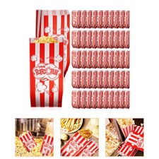  100 Pcs Movie Popcorn Snack Containers Bags Paper Small Treat Bulk