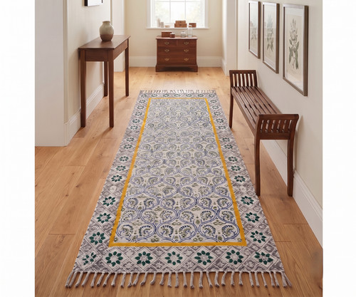 Cotton area rug hand - cotton,