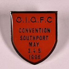 Queen Freddie Mercury Badge Pin Official International Convention Fanclub 1996