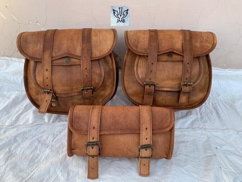 Goat leather motorcycle saddle - leather,