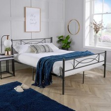 Metal Frame Bed With Headboard