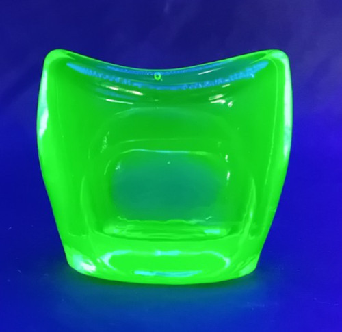 Small vintage uranium glass - uranium,