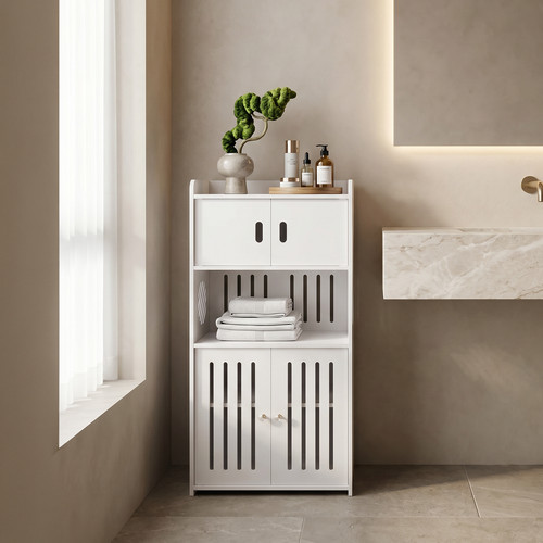 Bathroom storage cabinet shelf - bathroom,