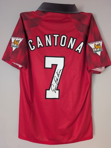 Eric cantona signed - signed, manchester