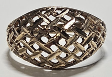 9ct Yellow Gold Domed Textured