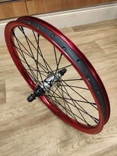 Cult BMX Custom Built Freecoaster Wheel - Red - 36H